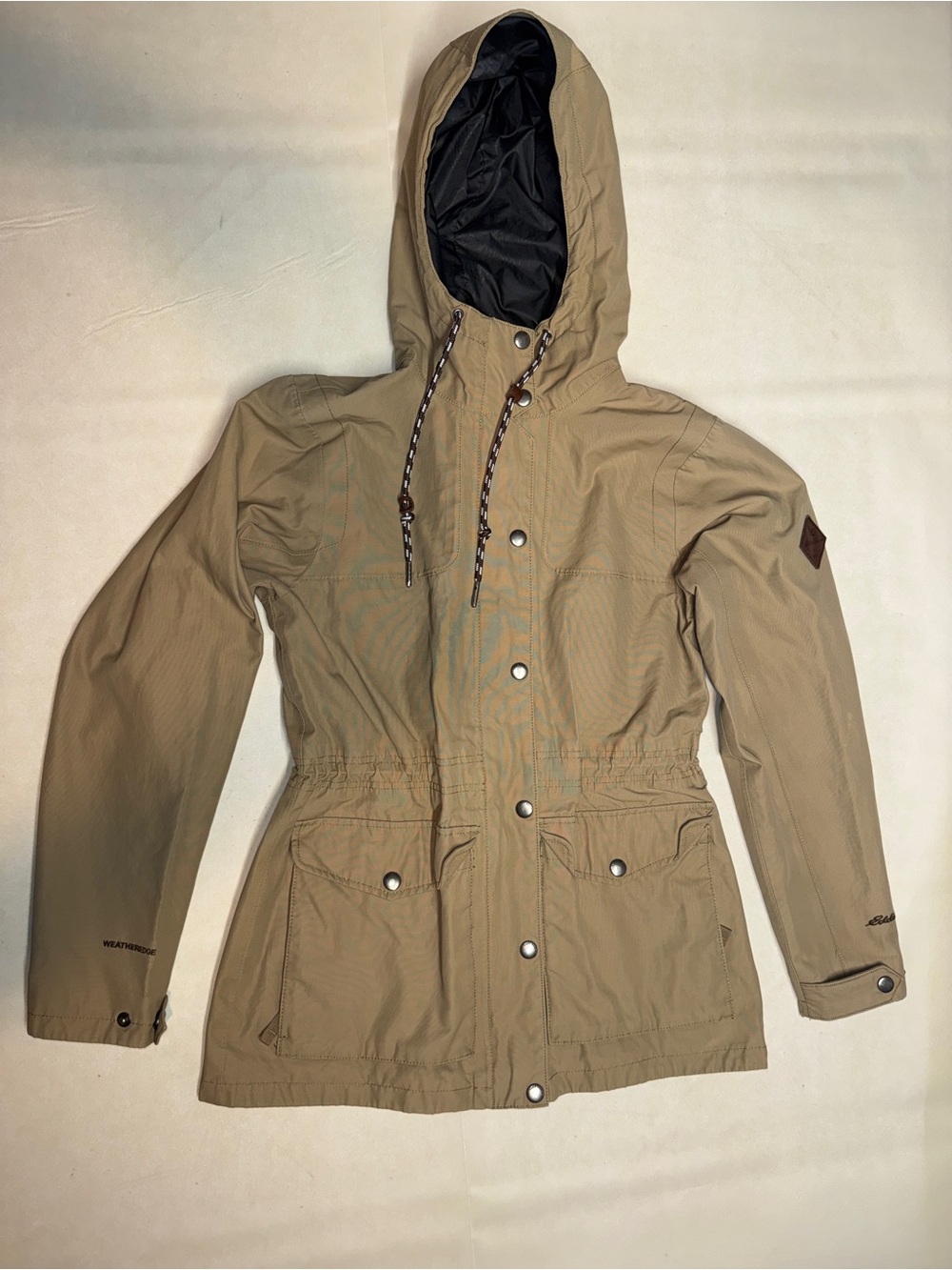 Eddie Bauer Tan Hooded Utility Jacket